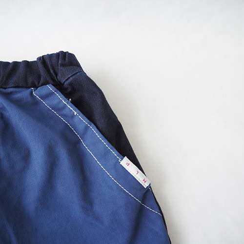 docking plaster pants blue S-LL(90-150) MLP - こどもふくと雑貨の