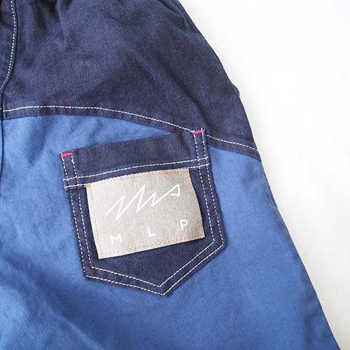 docking plaster pants blue S-LL(90-150) MLP - こどもふくと雑貨の