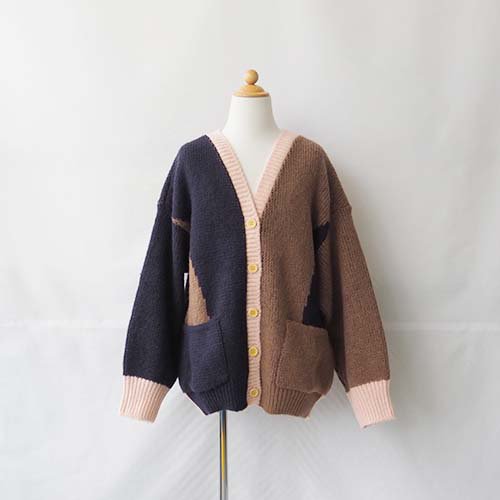 <img class='new_mark_img1' src='https://img.shop-pro.jp/img/new/icons16.gif' style='border:none;display:inline;margin:0px;padding:0px;width:auto;' />jacquard  cardigan  navy   S-L(90-140)　　folk made フォークメイド