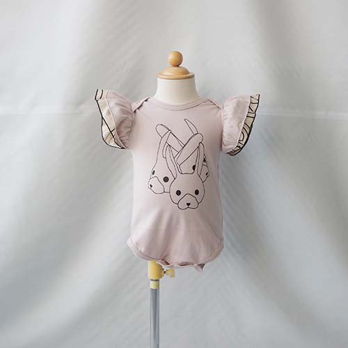 Rabbit Doubble Frill Body PINK 70 FRANKY GROW フランキーグロウ