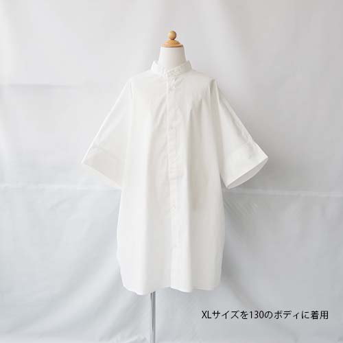 <img class='new_mark_img1' src='https://img.shop-pro.jp/img/new/icons7.gif' style='border:none;display:inline;margin:0px;padding:0px;width:auto;' />BAND COLLAR H/S SHIRTWHITEXL(135-145)Arch&LINE(饤