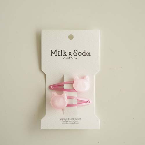 <img class='new_mark_img1' src='https://img.shop-pro.jp/img/new/icons7.gif' style='border:none;display:inline;margin:0px;padding:0px;width:auto;' />MEOW HAIR CLIP  BABY PINK   Milk x Soda ߥ륯