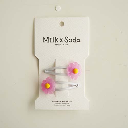 <img class='new_mark_img1' src='https://img.shop-pro.jp/img/new/icons7.gif' style='border:none;display:inline;margin:0px;padding:0px;width:auto;' />BLOSSOM FLOWER HAIR CLIP  PINK   Milk x Soda ߥ륯
