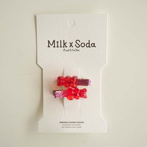 <img class='new_mark_img1' src='https://img.shop-pro.jp/img/new/icons7.gif' style='border:none;display:inline;margin:0px;padding:0px;width:auto;' />MINI　GUMMY HAIR　CLIP　A　  Milk x Soda ミルクソーダ