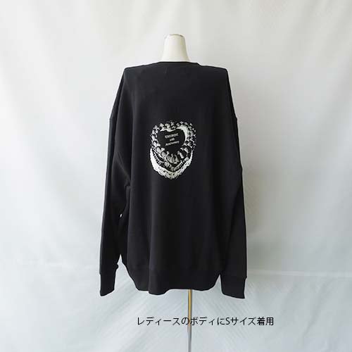 cake big sweatshirt black S(155) UNIONINI ユニオニー二 -  こどもふくと雑貨のセレクトショップ「ことり・ことり雑貨」