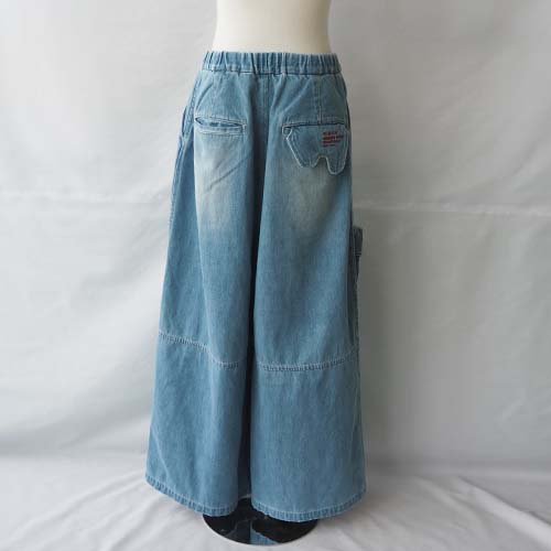 Big Pocket Denim BLUE L-XL（135-150/150-） GRIS グリ -  こどもふくと雑貨のセレクトショップ「ことり・ことり雑貨」