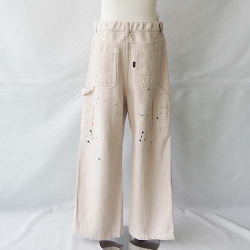 Painter Pants Ecru L-XL（135-150/150-） GRIS グリ - こどもふくと雑貨のセレクトショップ「ことり・ことり雑貨」