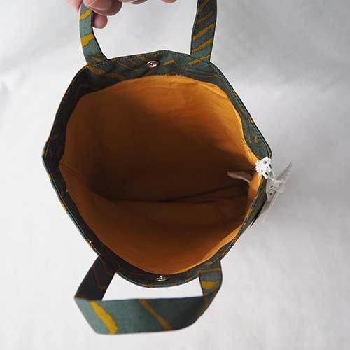 ミナペルホネン ハンドメイド しずく型クロスボディバッグ