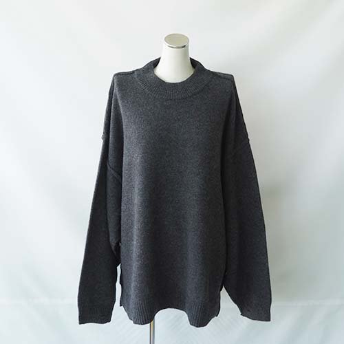 <img class='new_mark_img1' src='https://img.shop-pro.jp/img/new/icons7.gif' style='border:none;display:inline;margin:0px;padding:0px;width:auto;' />merino wide back york knit  charcoal  0MOUN TEN. ޥƥ