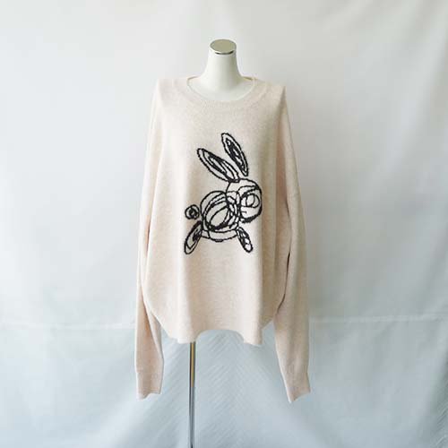 <img class='new_mark_img1' src='https://img.shop-pro.jp/img/new/icons7.gif' style='border:none;display:inline;margin:0px;padding:0px;width:auto;' />bunny knit   oatmeal   L(155-165)UNIONINI˥ˡ