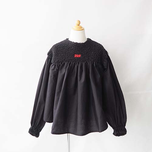 <img class='new_mark_img1' src='https://img.shop-pro.jp/img/new/icons7.gif' style='border:none;display:inline;margin:0px;padding:0px;width:auto;' />embroidered boa gather blouse  black   S-L(90-140)folk made եᥤ