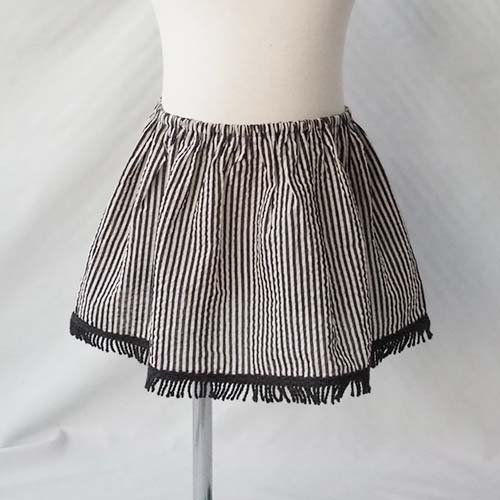 <img class='new_mark_img1' src='https://img.shop-pro.jp/img/new/icons7.gif' style='border:none;display:inline;margin:0px;padding:0px;width:auto;' />Miracle wave Striped  mini skirt  beigenavy   M(110)   eLfinFolk եե륯