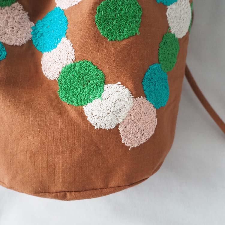 lueur (ポシェット） brown 約18×20cm mina perhonen ミナ