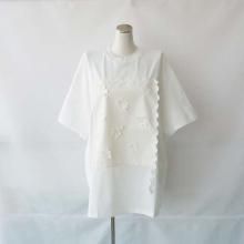 <img class='new_mark_img1' src='https://img.shop-pro.jp/img/new/icons7.gif' style='border:none;display:inline;margin:0px;padding:0px;width:auto;' />SYNTHETIC LEATHER ART  TEE     WHITE2 FRANKY GROW