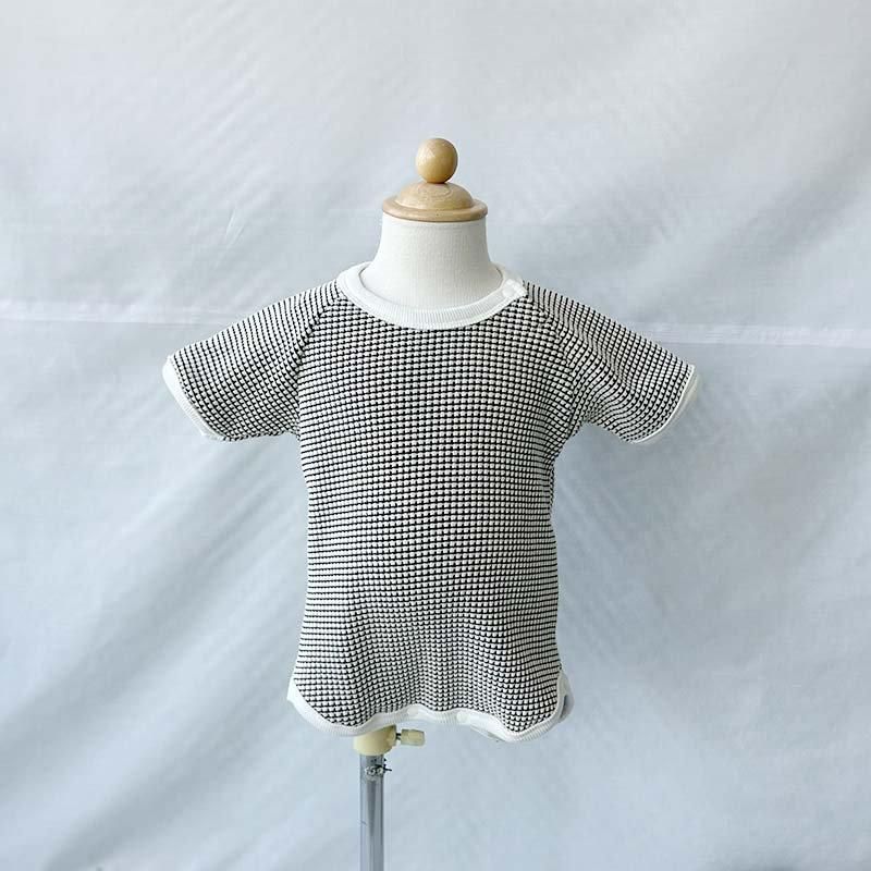 <img class='new_mark_img1' src='https://img.shop-pro.jp/img/new/icons7.gif' style='border:none;display:inline;margin:0px;padding:0px;width:auto;' />bicolor waffle raglan  T(for baby) ecrucharcoal 70.80MOUN TEN. ޥƥ