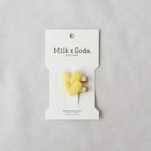 <img class='new_mark_img1' src='https://img.shop-pro.jp/img/new/icons7.gif' style='border:none;display:inline;margin:0px;padding:0px;width:auto;' />MINI HEART HAIR CLIP A  Milk x Soda ߥ륯