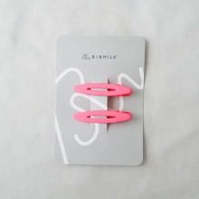 <img class='new_mark_img1' src='https://img.shop-pro.jp/img/new/icons7.gif' style='border:none;display:inline;margin:0px;padding:0px;width:auto;' />OVAL FLAME CLIPS  2PCS-NEON   LT.CORAL   bibmilk