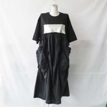 <img class='new_mark_img1' src='https://img.shop-pro.jp/img/new/icons7.gif' style='border:none;display:inline;margin:0px;padding:0px;width:auto;' />GURUGURU STITCH DOCKING DRESS  BLACK-BLK  F2  FRANKY GROW ե󥭡