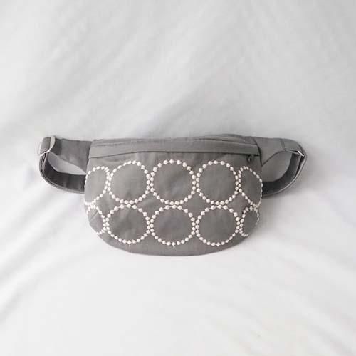 25AW copains bag -tambourine- (ボディバッグ）gray mina