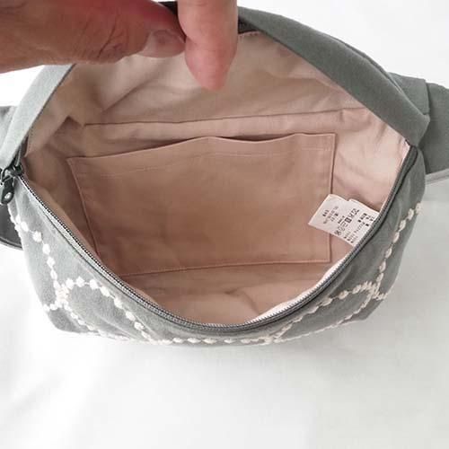 25AW copains bag -tambourine- (ボディバッグ）gray mina