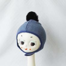 <img class='new_mark_img1' src='https://img.shop-pro.jp/img/new/icons7.gif' style='border:none;display:inline;margin:0px;padding:0px;width:auto;' />FLEECE POMPOM BONNET BL   XS(0-1YˡCHOCOLATE SOUP 祳졼ȥ