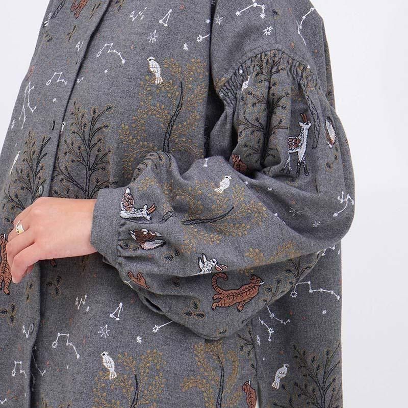 マーブルシュッド☆25SSブラウス 未使用 2025SS マーブルシュッド marble SUD Mame dot バード