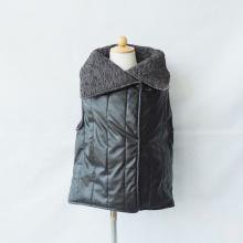 <img class='new_mark_img1' src='https://img.shop-pro.jp/img/new/icons16.gif' style='border:none;display:inline;margin:0px;padding:0px;width:auto;' />Quilted foux leather vest with knit lining   1-6  OMAMI MINI ޥߡߥ