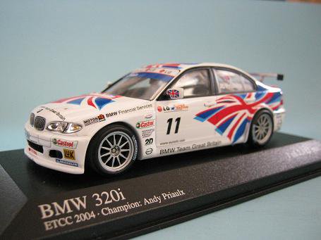 1/43 ミニチャンプス BMW 320i BMWチームUK ETCC2004 チャンピオン A.プリオール - ミニカーショップ　エボリューション