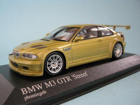 1/43 ミニチャンプス BMW M3 GTR 2001 イエロー - ミニカーショップ 