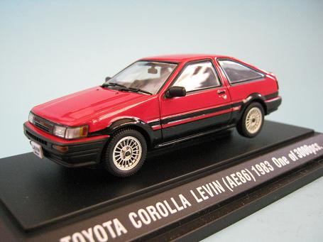 1/43 エブロ トヨタ カローラレビン（ＡＥ８６） レッド - ミニカー