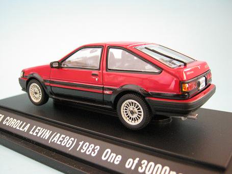 1/43 エブロ トヨタ カローラレビン（ＡＥ８６） レッド - ミニカー