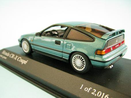 1/43 ミニチャンプス ホンダ ＣＲ－Ｘ グリーン １９９０ - ミニカー