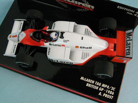 1/43 ミニチャンプス マクラーレンＴＡＧ ＭＰ４/２Ｃ A.プロスト 