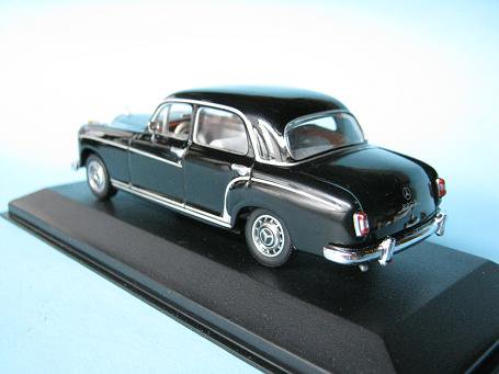 1/43 ミニチャンプス メルセデスベンツ ２２０サルーン １９５８/５９ ブラック - ミニカーショップ　エボリューション