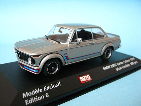 1/43 ミニチャンプス ＢＭＷ ２００２ターボ AUTO hebdo シルバー - ミニカーショップ エボリューション