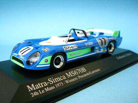 1/43 ミニチャンプス マトラ シムカ ＭＳ６７０Ｂ １９７３ ルマンウィナー - ミニカーショップ エボリューション