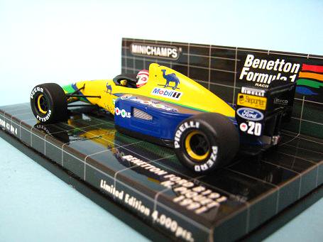 1/43 ミニチャンプス ベネトンフォード Ｂ１９１ Ｎ．ピケ １９９１ 