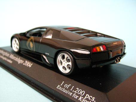 1/43 ミニチャンプス ランボルギーニ ムルシエラゴ ２００４ ブラック