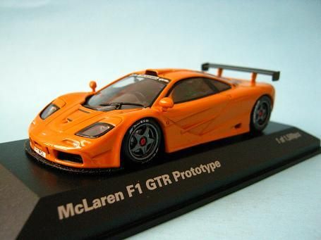 1/43 ミニチャンプス マクラーレンＦ１ ＧＴＲ プロトタイプ オレンジ