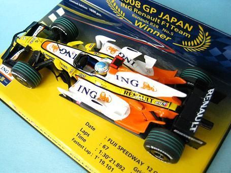 1/43 ミニチャンプス ルノーＦ１チーム Ｒ２８ Ｆ．アロンソ ２００８