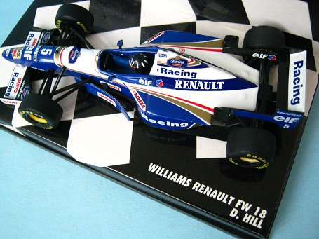 ミニチャンプス ウィリアムス ルノー ＦＷ１8 D.ヒル - ミニカー 