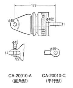 6K高圧耐張碍子 CA-20010-A 直角形（日本ガイシ製） - ケーブルネット