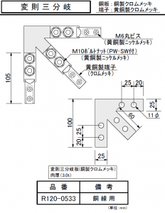 避雷針用銅導（鬼より）線用接続端子 四興 通販