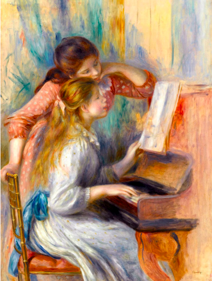 ピアノを弾く少女たち