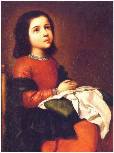 スルバラン 聖母マリアの少女時代 絵画 油画複製画 販売 アート名画館