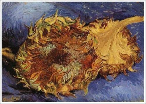 ゴッホ【切られた2本のひまわり】 - 手描き 絵画（油絵複製画）販売の