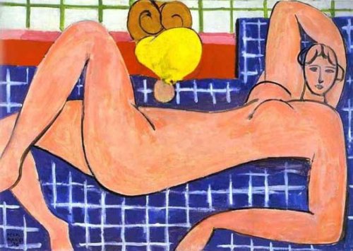 マティス【大きな横たわる裸婦】(バラ色の裸婦) - 絵画（油絵複製画 