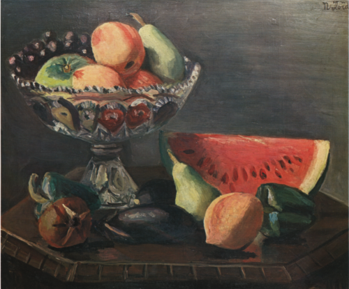 小出楢重 卓上静物 西瓜のある静物 絵画 油画複製画 販売 アート名画館 小出楢重 卓上静物 西瓜のある静物 絵画 油画複製画 販売 アート名画館