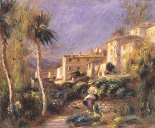 ルノワール【カーニュのメゾン・ド・ラ・ポスト】 - 手描き 絵画