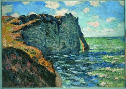 モネ【エトルタ、アヴァルの崖】 - 手描き 絵画（油絵複製画）販売の